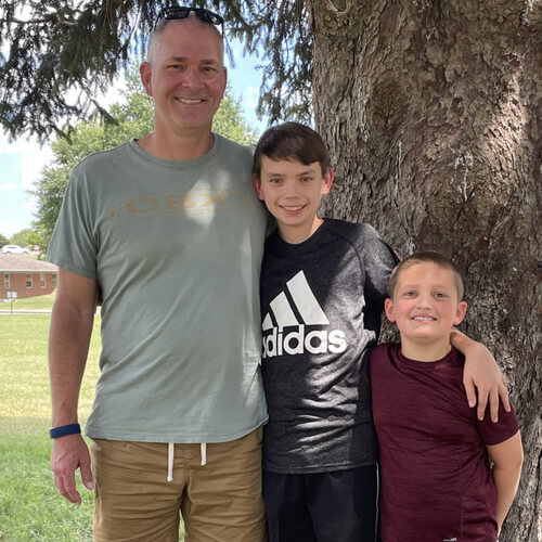 jeff with kids